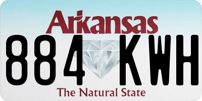AR license plate 884KWH
