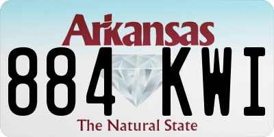 AR license plate 884KWI