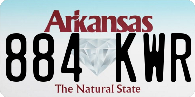 AR license plate 884KWR