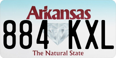 AR license plate 884KXL