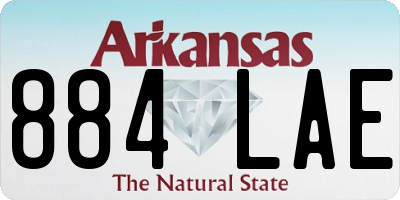 AR license plate 884LAE