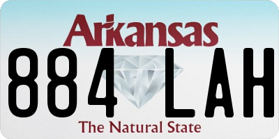 AR license plate 884LAH