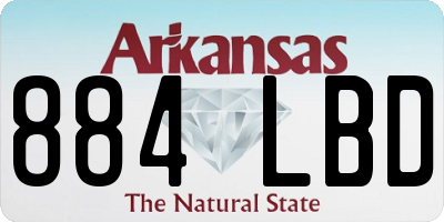 AR license plate 884LBD