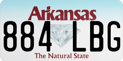 AR license plate 884LBG