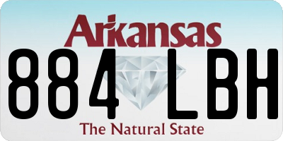AR license plate 884LBH