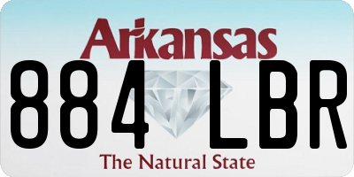 AR license plate 884LBR