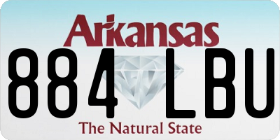AR license plate 884LBU
