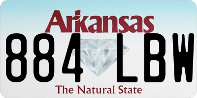 AR license plate 884LBW