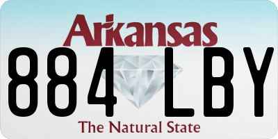 AR license plate 884LBY