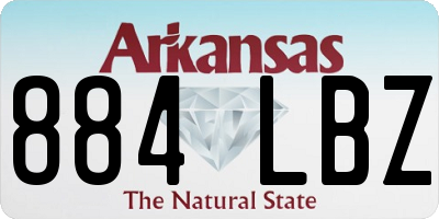 AR license plate 884LBZ