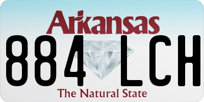 AR license plate 884LCH