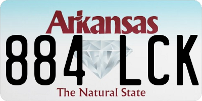 AR license plate 884LCK