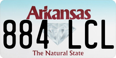 AR license plate 884LCL