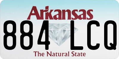 AR license plate 884LCQ