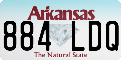AR license plate 884LDQ