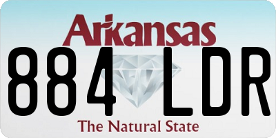 AR license plate 884LDR