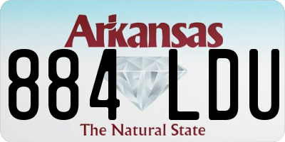 AR license plate 884LDU