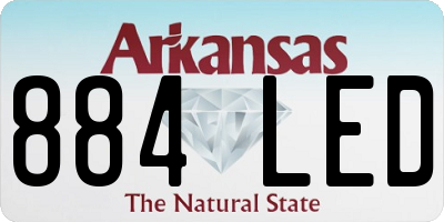 AR license plate 884LED