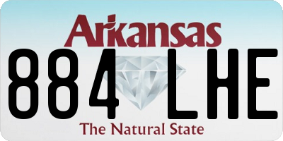 AR license plate 884LHE