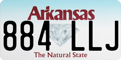 AR license plate 884LLJ