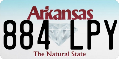 AR license plate 884LPY