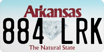 AR license plate 884LRK