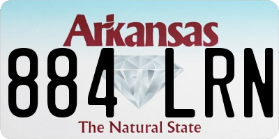 AR license plate 884LRN