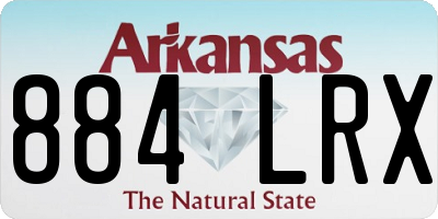 AR license plate 884LRX
