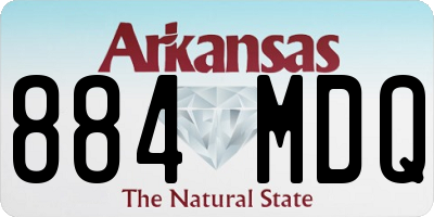 AR license plate 884MDQ