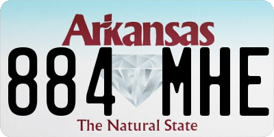 AR license plate 884MHE