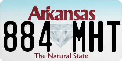 AR license plate 884MHT