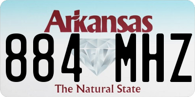 AR license plate 884MHZ