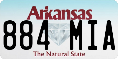 AR license plate 884MIA