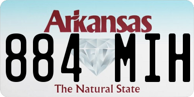AR license plate 884MIH