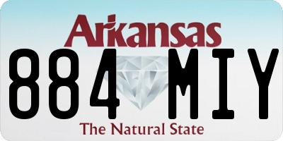 AR license plate 884MIY