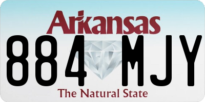 AR license plate 884MJY