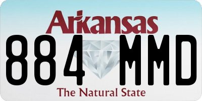 AR license plate 884MMD