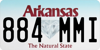 AR license plate 884MMI