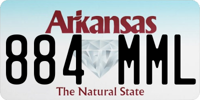 AR license plate 884MML