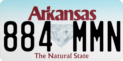 AR license plate 884MMN