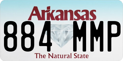 AR license plate 884MMP