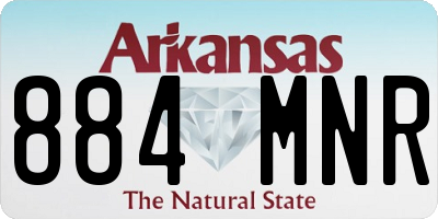 AR license plate 884MNR