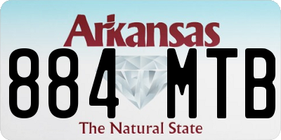 AR license plate 884MTB