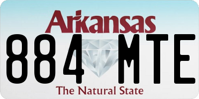 AR license plate 884MTE