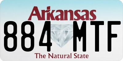 AR license plate 884MTF