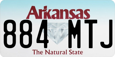 AR license plate 884MTJ