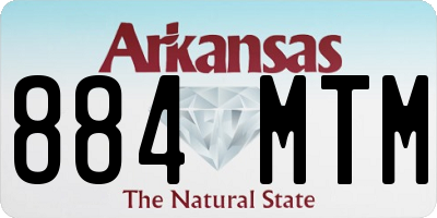 AR license plate 884MTM