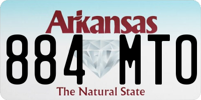 AR license plate 884MTO