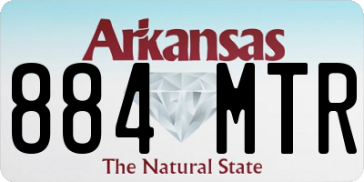 AR license plate 884MTR
