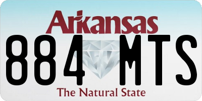 AR license plate 884MTS